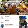 Outdoor Folding Firepit Fireplace with Heat Resistant Gloves & Carrying Bag, Stainless Steel Mesh BBQ Fire Bowl for Picnics, Bonfire, Patio, Backyard and Garden Image 3