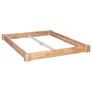 Bed Frame Solid Oak Wood 160x200 cm Image 4
