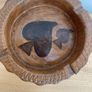 African Art - Handcrafted Wooden Elephant Trunk Ashtray/Candle Holder Image 4
