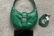 Mango brand new vibrant green half moon bag