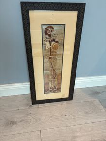 Framed African lady with infant