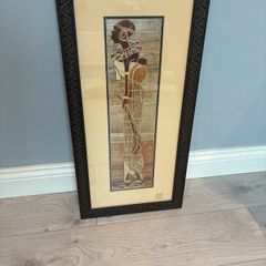 Framed African lady with infant