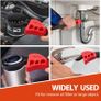 Multifunctional Belt Wrench Adjustable Rubber Strap Jar Wrench Tool Opener Wrench Cartridge Pipe Wre Filter Oil Disassembly 6inch Image 3