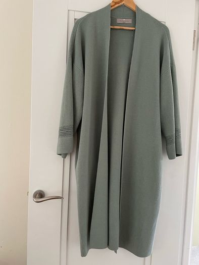 Paul Costello sage green coatigan