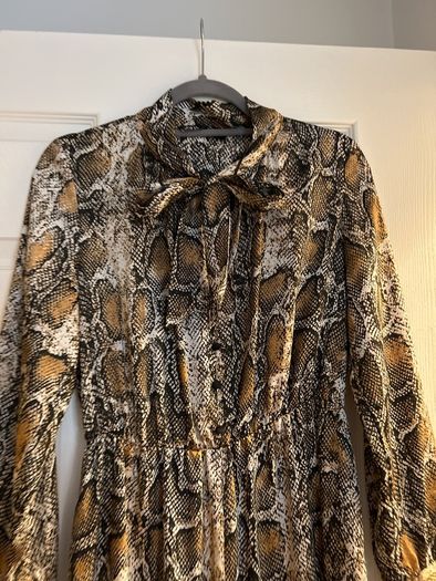 Zara snake skin dress