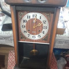 Two Vintage Clocks for parts or turn the cases into Displays for Jewellry etc, springs are good in the clock in first photo