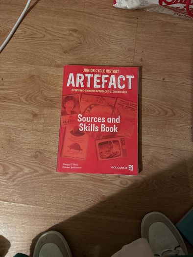 Artefact history student and skills book