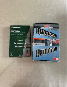 Spanner sets and wall holder