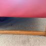 Vintage Red Leather Tufted High-Back Loveseat / 2-Seater Sofa Image 3
