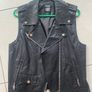 DKNY leather vest sleeveless jacket size M L Image 2