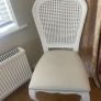 x2 Vintage Antique Solid Wood Chairs Image 3