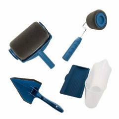 6PCS Paint Roller Brush Set Runner Pro Handle Household Use Wall Edger Painting