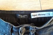 Black new look petite skinny jeans size uk4