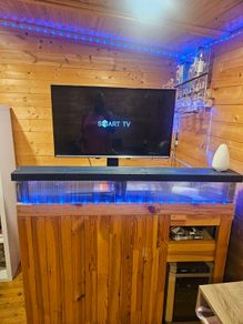 Home Bar with Wine Fridge included
