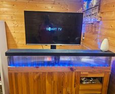 Home Bar with Wine Fridge included