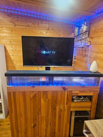 Home Bar with Wine Fridge included