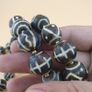 Burmese Antique Pumtek Pyu Petrified Wood Stone Beads Necklace 24 Inches Image 8