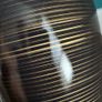 2 x Table Lamps Chocolate Brown & Gold Image 2