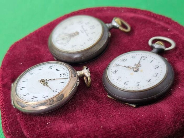 Antique 1800s Ladys Pocket watches lot if 3