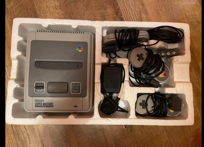 original Super Nintendo bundle with 10 games