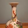 Late 19th Century famille verte mei ping vase phoenix Pattern, Hand Painted Image 5