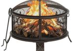 Rustic Fire Pit with Poker Steel