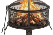 Rustic Fire Pit with Poker Steel
