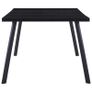 Dining Table Black 200x100x75 cm Tempered Glass Image 3