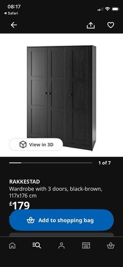 wardrobe Ikea black