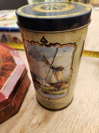 old tin boxes