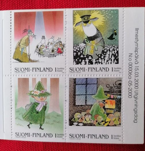 Moomin Stamps Booklet Mint MNH 15/3/2000