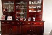 Dining Display Cabinet Carved Mahogany