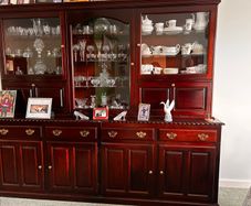 Dining Display Cabinet Carved Mahogany
