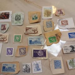 15 x old Irish stamps, perfect for a beginner stamp collector, D18 post 3e