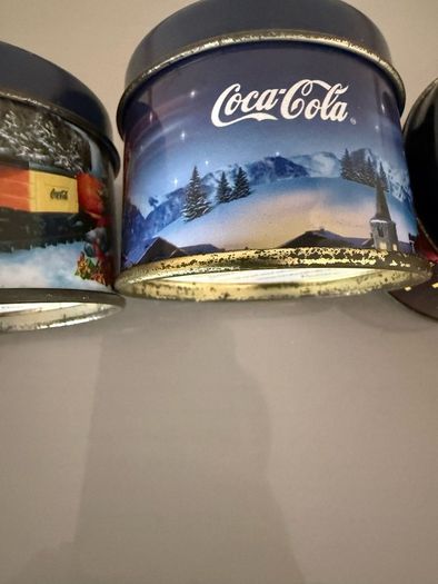 Vintage Coca Cola holiday candles 4 Christmas 1 Halloween