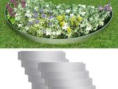 Lawn Fence 10 pcs Galvanised Steel 100x20 cm