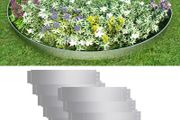 Lawn Fence 10 pcs Galvanised Steel 100x20 cm