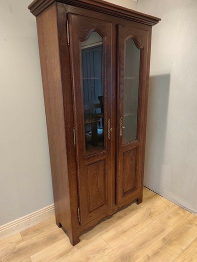 Vintage Oak Display cabinet