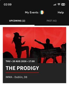 The Prodigy Tickets x2