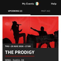 The Prodigy Tickets x2