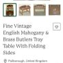 Antique butlers tray/table Image 4