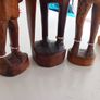 African figurine/statues/ carving ornaments decor masks home wooden hand carved tribal Image 10