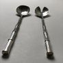 Silver Plated Salad Serving Spoons Image 2