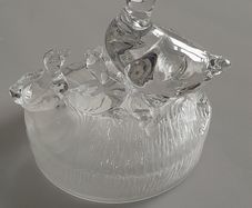 ORNAMENT - Crystal Duck and Ducklings