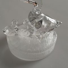ORNAMENT - Crystal Duck and Ducklings