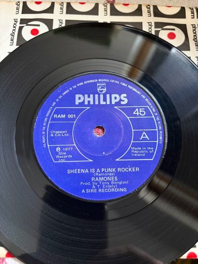 The Ramones vinyl single  Irish pressing