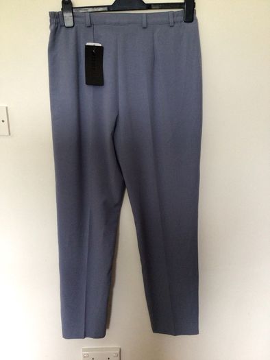 BNWTS ROBELL model Sahara pale blue trousers Uk 14 includes postage
