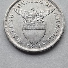1921 Silver 50 USA/Philippines