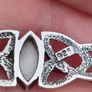 Vintage Sterling silver and White opal brooch Image 10