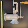 No 10 Manual Meat Mincer Cast Metal Table Clamp Grinder Complete Rustic Image 4